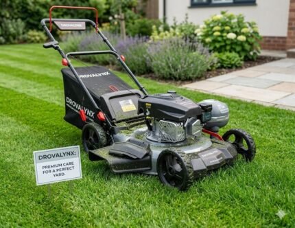 Drovalynx  1PowerSmart 21" 144cc Gas Push Lawn Mower , with 6-Position Height Adjustment